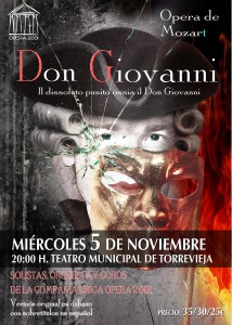 Ópera "Don Giovanni" De W.A.Mozart @ Teatro Municipal | Torrevieja | Comunidad Valenciana | Espa