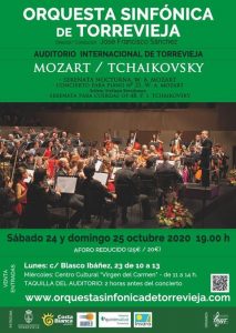 ORQUESTA SINFÓNICA DE TORREVIEJA: MOZART / TCHAIKOVSKY @ Auditorio Internacional de Torrevieja