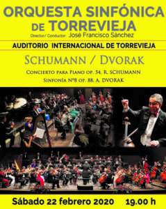 Orquesta Sinfónica de Torrevieja: Schumann / Dvorak @ Auditorio Internacional de Torrevieja