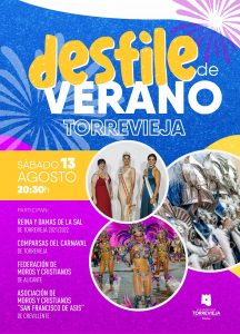 Desfile Verano Torrevieja: Moros y Cristianos y Comparsas de Carnaval @ Ramón Gallud